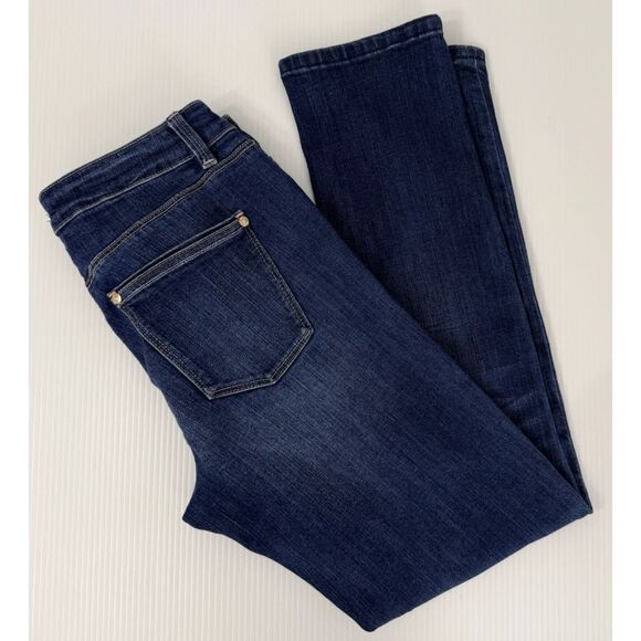 White House Black Market Crop Distressed Blue Jeans Women's Size 4 (Fit 28x28) - Picture 3 of 13